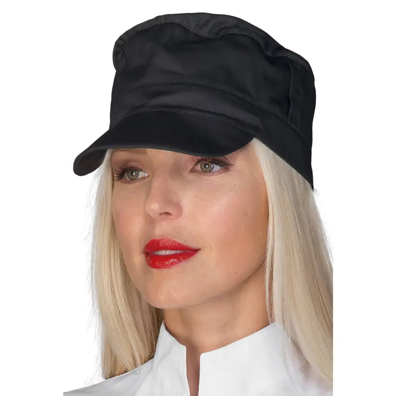 Gorra Isacco Charly 077031 1 Gorra Charly Isacco 077031, color Negro, vista con modelo