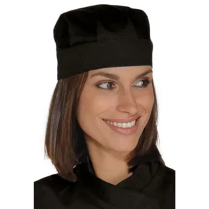 Gorro Bob Isacco 078301, color Negro, vista alternativa con modelo