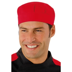 Gorro Bob Isacco 078307, color Rojo, vista con modelo