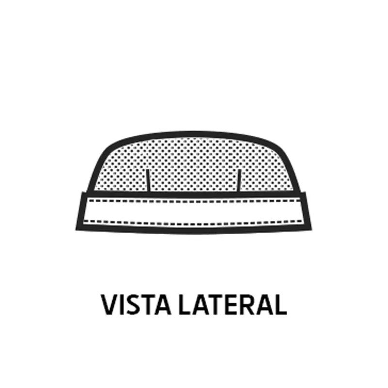 Gorro Isacco Bob 078310 3 Gorro Bob Isacco 078310, color Blanco, esquema lateral