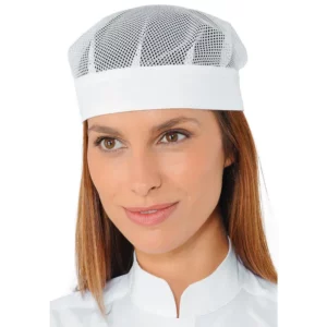 Gorro Bob Isacco 078310, color Blanco, vista con modelo