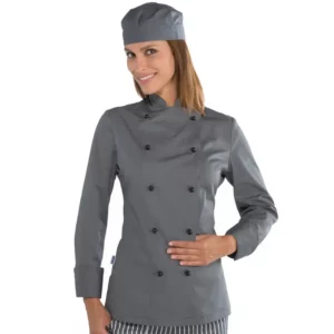 Gorro Bob Isacco 078312, color Gris, vista amplia con modelo