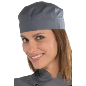 Gorro Bob Isacco 078312, color Gris, vista con modelo