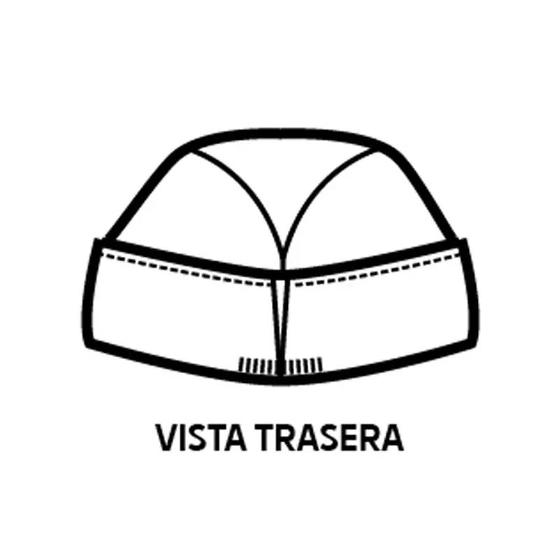 Gorro Isacco Barco 079107 4 Gorro Barco Isacco 079107, color Rojo, esquema posterior