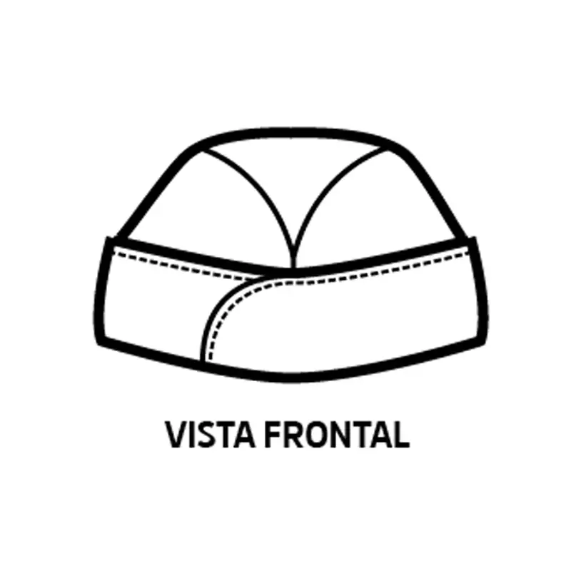 Gorro Isacco Barco 079126 2 Gorro Barco Isacco 079126, color Mela, esquema frontal