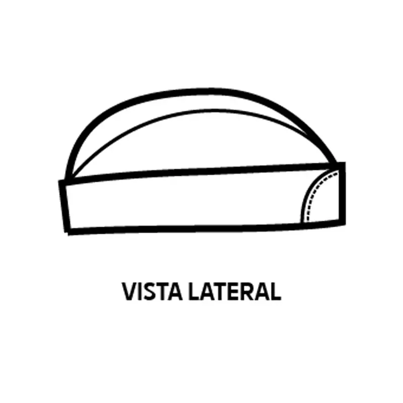 Gorro Isacco Barco 079185 3 Gorro Barco Isacco 079185, color Moro, esquema lateral
