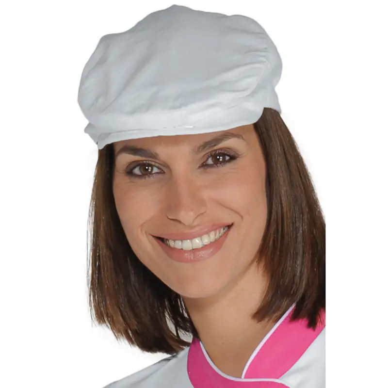 Gorra Isacco Coppola 080000 2 Gorra Coppola Isacco 080000, color Blanco, vista alternativa con modelo