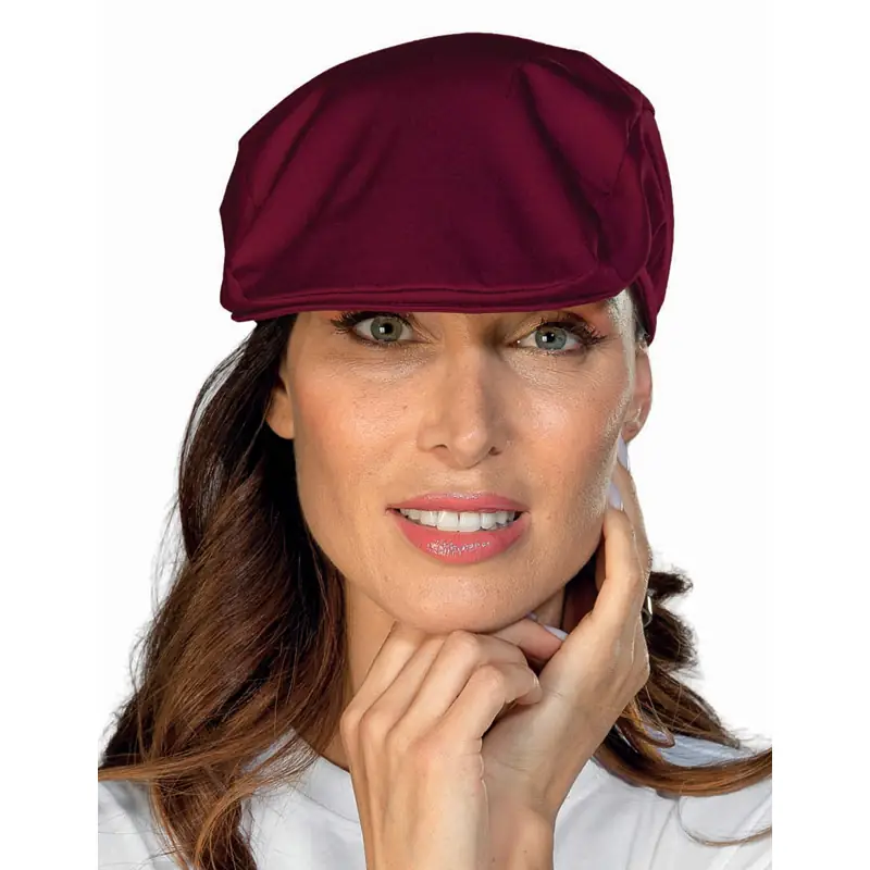 Gorra Isacco Coppola 080003 1 Gorra Coppola Isacco 080003, color Burdeos, vista con modelo