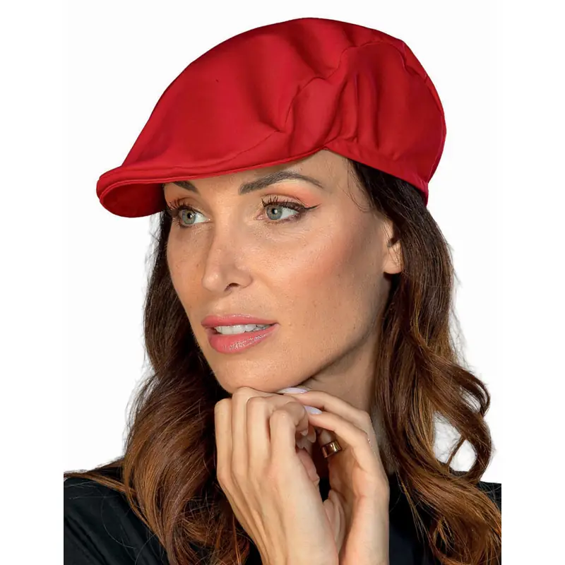 Gorra Isacco Coppola 080007 1 Gorra Coppola Isacco 080007, color Rojo, vista con modelo