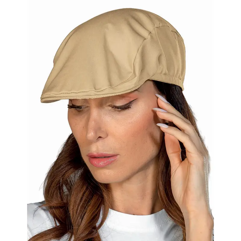 Gorra Isacco Coppola 080015 1 Gorra Coppola Isacco 080015, color Biscotto, vista con modelo