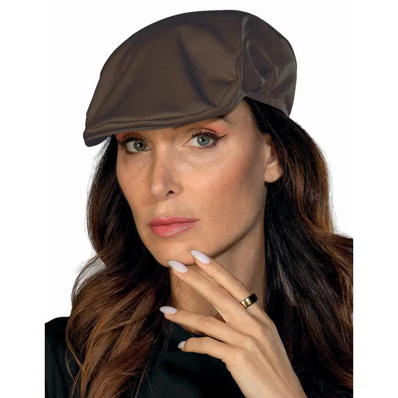 Gorra Isacco Coppola 080017 1 Gorra Coppola Isacco 080017, color Cacao, vista con modelo