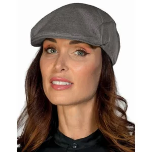 Gorra Coppola Isacco 080021, color Smoke, vista con modelo