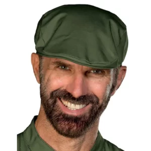 Gorra Coppola Isacco 080034, color Militare, vista alternativa con modelo