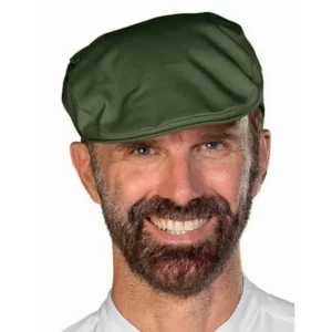 Gorra Coppola Isacco 080034, color Militare, vista con modelo