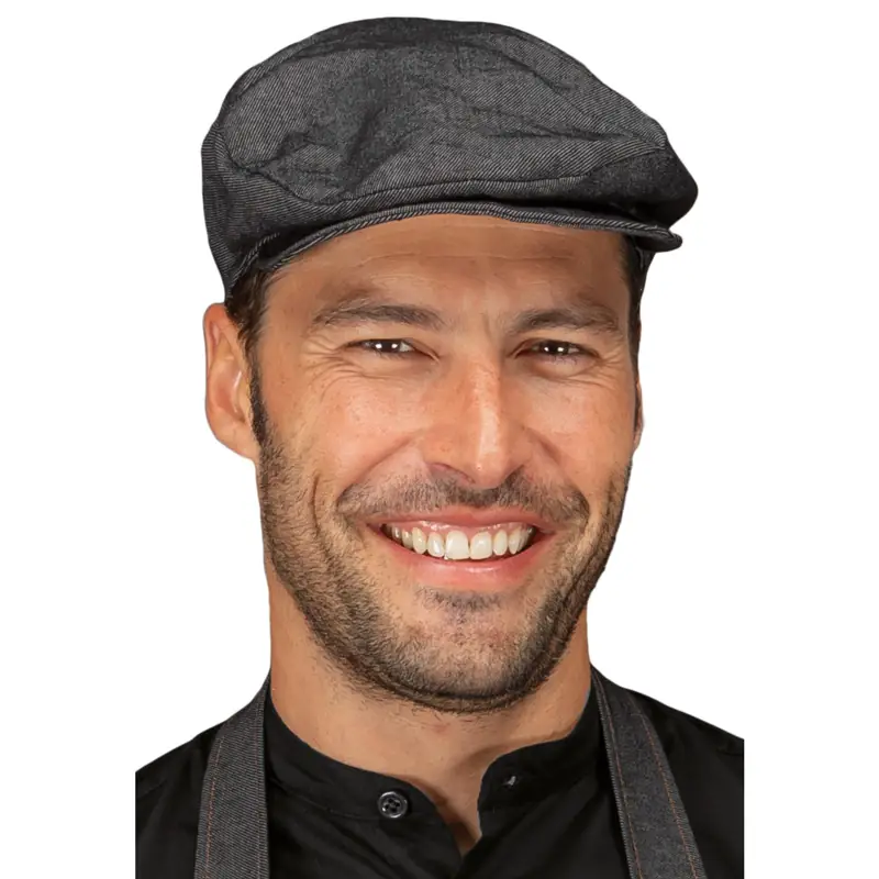 Gorra Isacco Coppola 080041 1 Gorra Coppola Isacco 080041, color Black jeans, vista con modelo