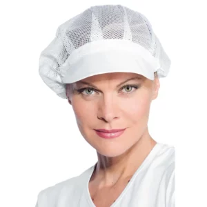 Cofia Isacco 081010, color Blanco, vista con modelo