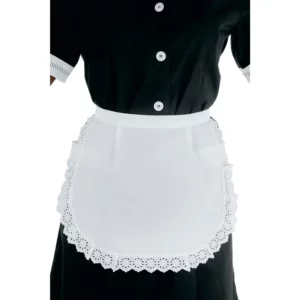 Delantal Isacco Servicio 083200, Blanco, vista con modelo