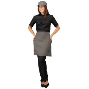 Delantal de cintura Isacco Ballantyne 085521, color Smoke, segunda vista frontal con modelo