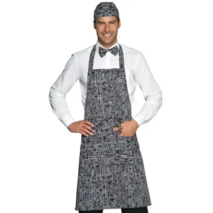 Delantal con peto Isacco 087069, San francisco, vista con modelo