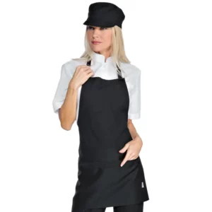 Delantal con peto Isacco Brooklyn 087601, Negro, vista con modelo