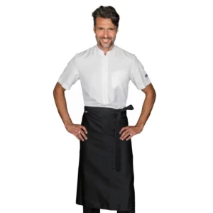 Delantal de cintura Isacco Invictus 114611, Negro, vista con modelo