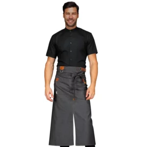 Delantal Isacco Tennessee 114641, Black jeans, vista con modelo