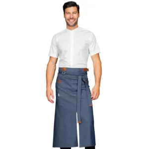 Delantal Isacco Tennessee 114667, Jeans, vista con modelo