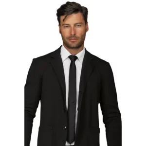 Corbata Isacco 115001, Negro, vista alternativa con modelo