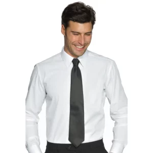 Corbata Isacco 115101, Negro, vista alternativa con modelo