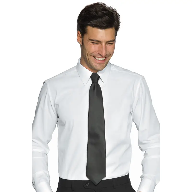 Corbata Isacco 115101 1 Corbata Isacco 115101, Negro, vista alternativa con modelo