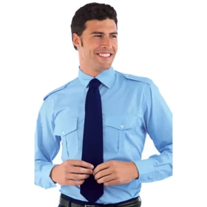 Corbata Isacco 115102, Blu, vista alternativa con modelo