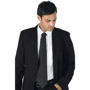 Corbata Isacco 115121, Negro, vista alternativa con modelo