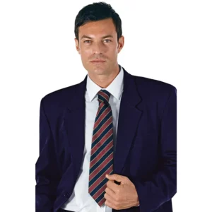 Corbata Isacco 115123, Burdeos, vista alternativa con modelo