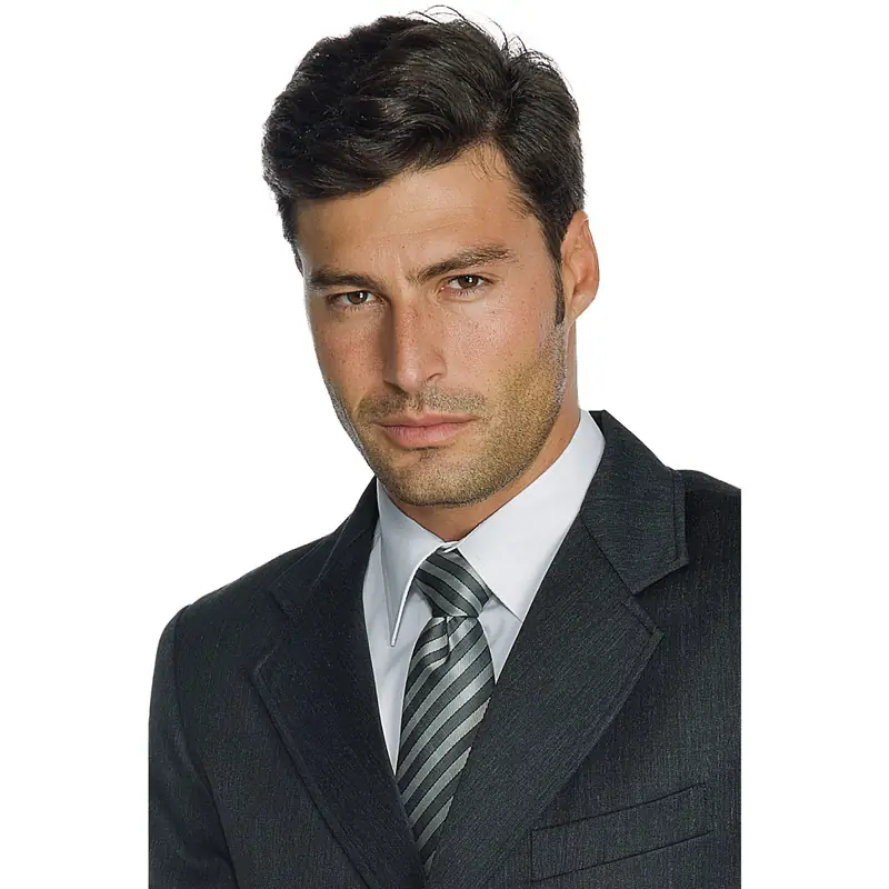 Corbata Regimental Isacco 115131 1 Corbata Isacco 115131, Gris, vista alternativa con modelo