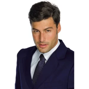 Corbata Isacco 115222, Azul marino, vista alternativa con modelo