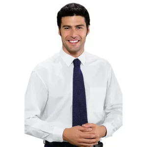 Corbata Isacco 115222, Azul marino, vista alternativa con modelo