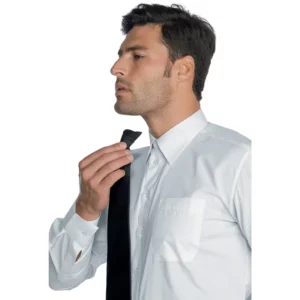 Corbata Isacco 115291, Negro, vista alternativa con modelo