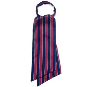 Foulard Ascot Isacco 115323, Regimental burdeos, vista frontal del producto