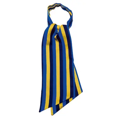 Foulard Ascot Isacco 115326 1 Foulard Ascot Isacco 115326, Regimental blu cina, vista frontal del producto