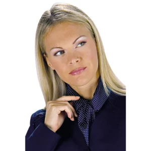Foulard Ascot Isacco 115332, Blu, vista alternativa con modelo