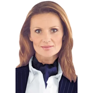 Foulard Ascot Isacco 115332, Blu, vista alternativa con modelo