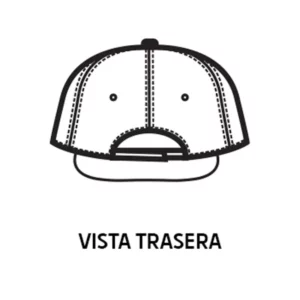 Gorra Tom Isacco 116000, color Blanco, esquema posterior