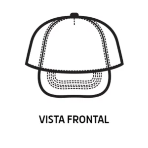 Gorra Tom Isacco 116001, color Negro, esquema frontal