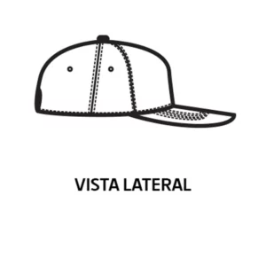 Gorra Tom Isacco 116001, color Negro, esquema lateral