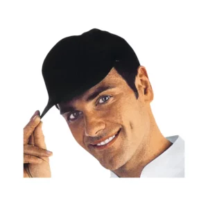 Gorra Tom Isacco 116001, color Negro, vista con modelo
