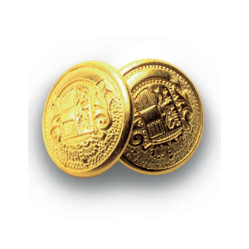 Pack 4 botones gemelos Isacco 123200 1 Pack 4 botones gemelos Isacco 123200, Oro, vista frontal