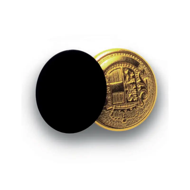 Pack 4 botones gemelos Isacco 123201 1 Pack 4 botones gemelos Isacco 123201, Oro/Negro, vista frontal