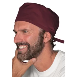 Bandana Isacco Avana 123903, Burdeos, vista con modelo
