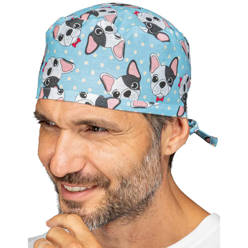 Bandana Isacco Avana 123910 1 Bandana Isacco Avana 123910, Dog azul, vista con modelo