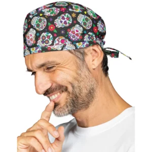Bandana Isacco Avana 123911, Skull 11, vista con modelo